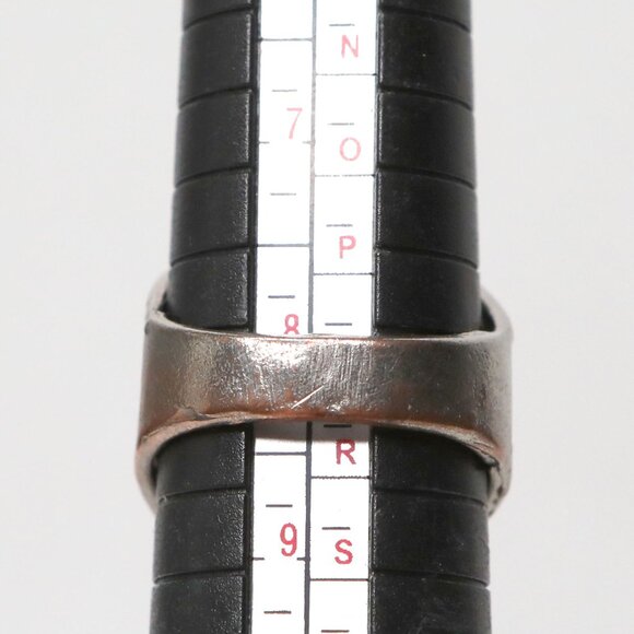 Dragon Shield Men's Antique Silver Tone Ring Square Retro Asian Chunky Jewelry - Picture 6 of 7